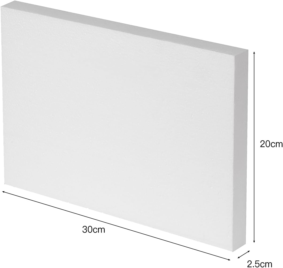 Crafare 12X8X1 Inch Craft Foam Blocks 4 Pack Polystyrene Foam Sheet Rectangle Foam Blocks for Arts School Projects Sculptures Floral Arrangements Modeling and Centerpieces