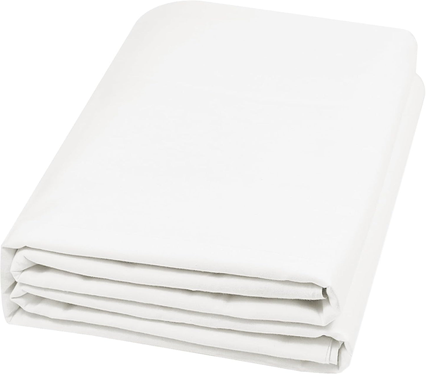 HOTGODEN Light Weight 100% Cotton Muslin Fabric: 59 inch x 2,5,10 Yards Bleached Muslin Linen Fabric Material for Sewing Material Apparel Cloth