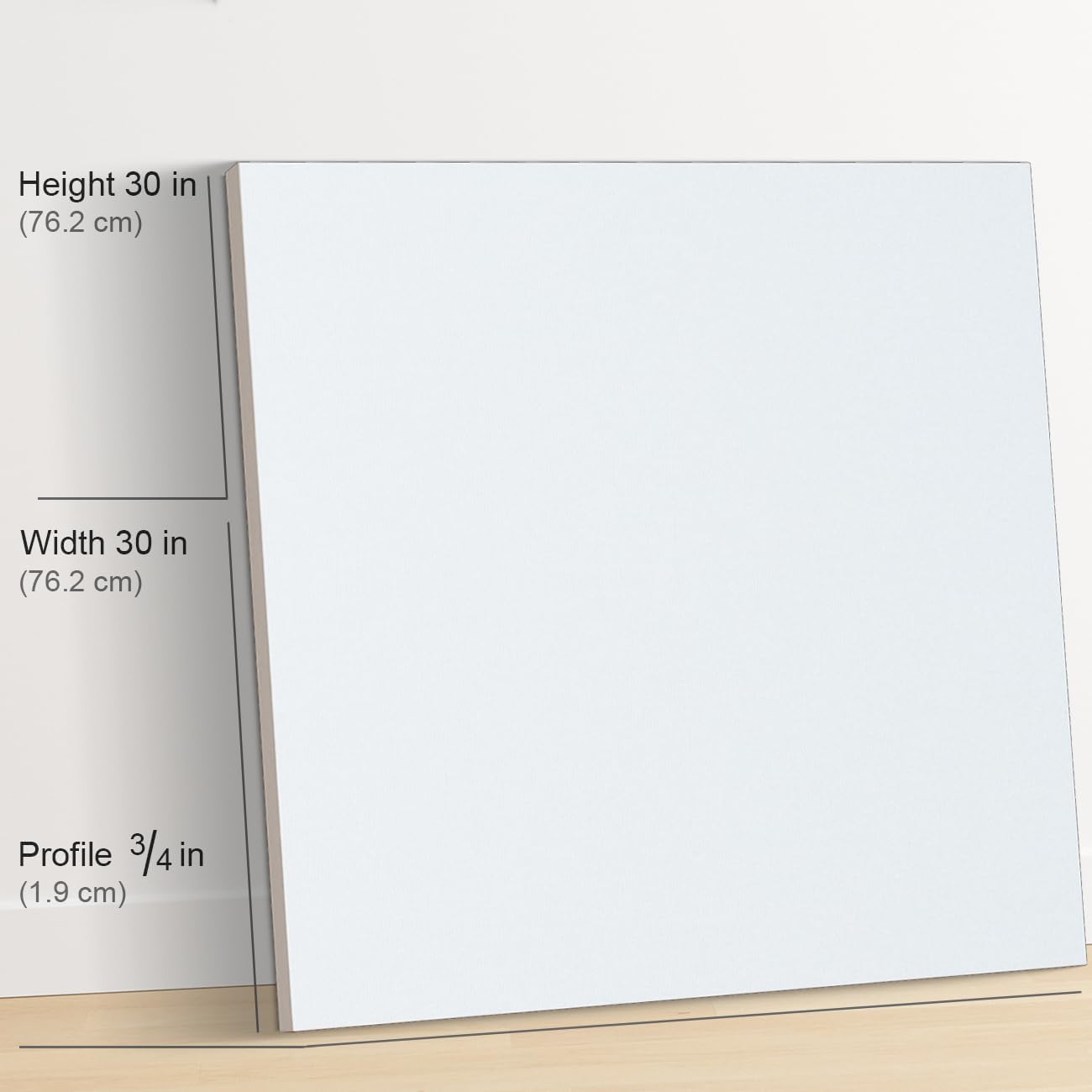 PHOENIX 30x30 Inch 2 Pack Artist Canvas - Extra Large Square Stretched Canvases for Painting - 3/4 Inch Profile, 100% Cotton 11 Oz. Gesso Primed White Blank Professional Canvas Oil & Acrylic Paints