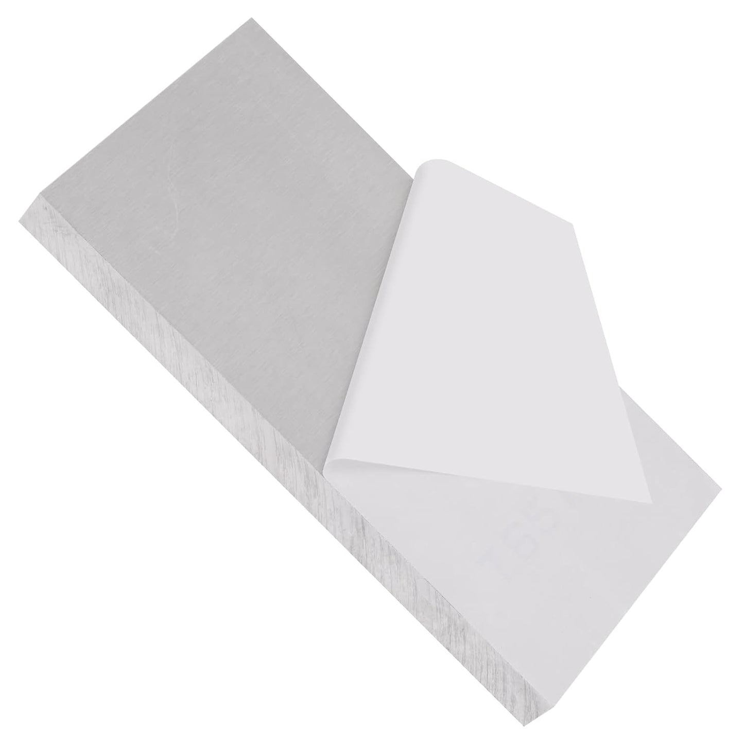 6061-T651 Aluminum Sheet 6 x 12 x 1Inch (25.4MM) Flat Plain Thickened Aluminum Plate with Protective Film, Industrial Grade