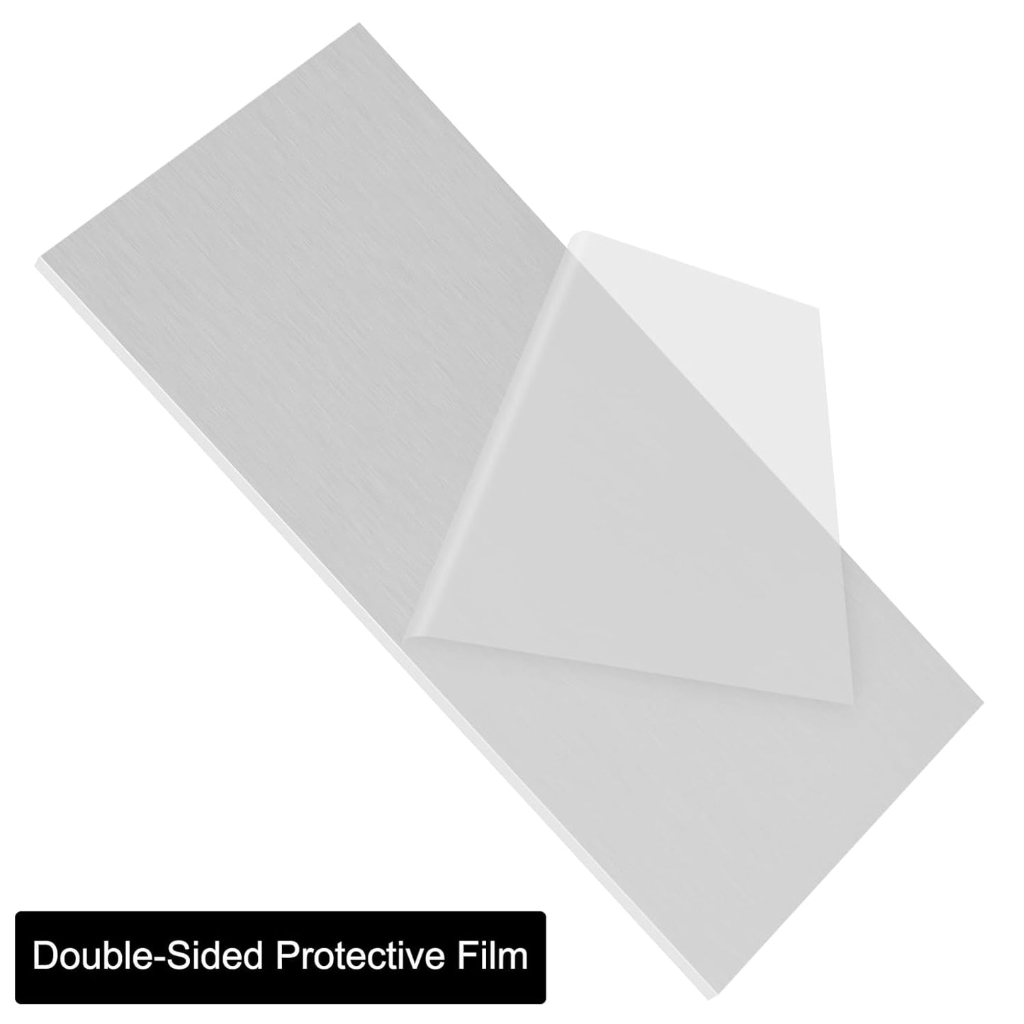 6061 T651 Aluminum Sheet Metal 6 x 12 x 1/4 Inch Flat Plain Aluminum Plate Covered with Protective Film, Heat Treatable Rectangle 6MM Thick Aluminum Metal Plate for Industrial