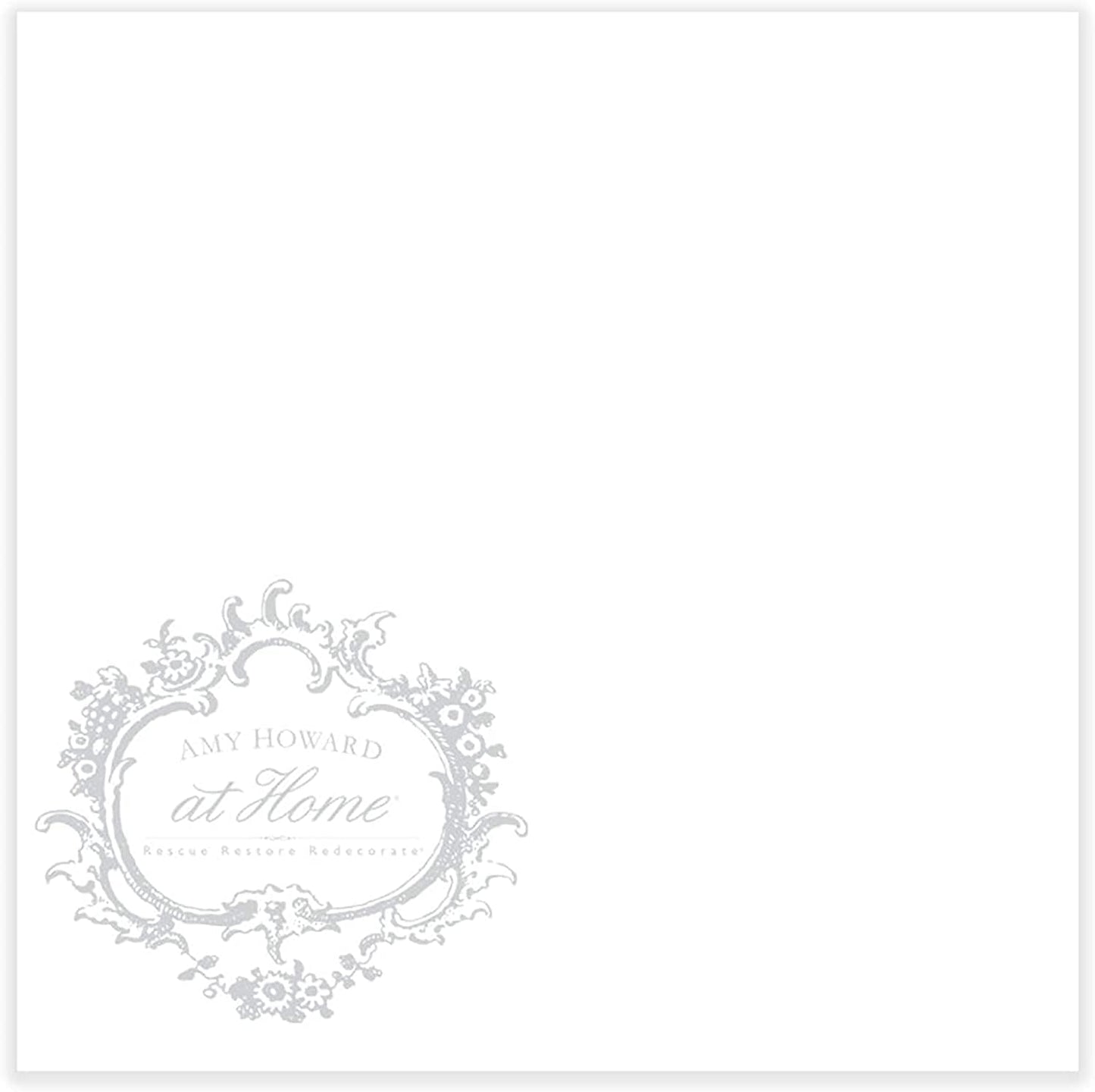 AMY HOWARD AT HOME Chalk-Based One Step Paint for Furniture, Cabinetry, Decor, Finish, and More | No Stripping, Sanding, or Priming | Ultra-Light Base | 16 Ounce | Ballet White