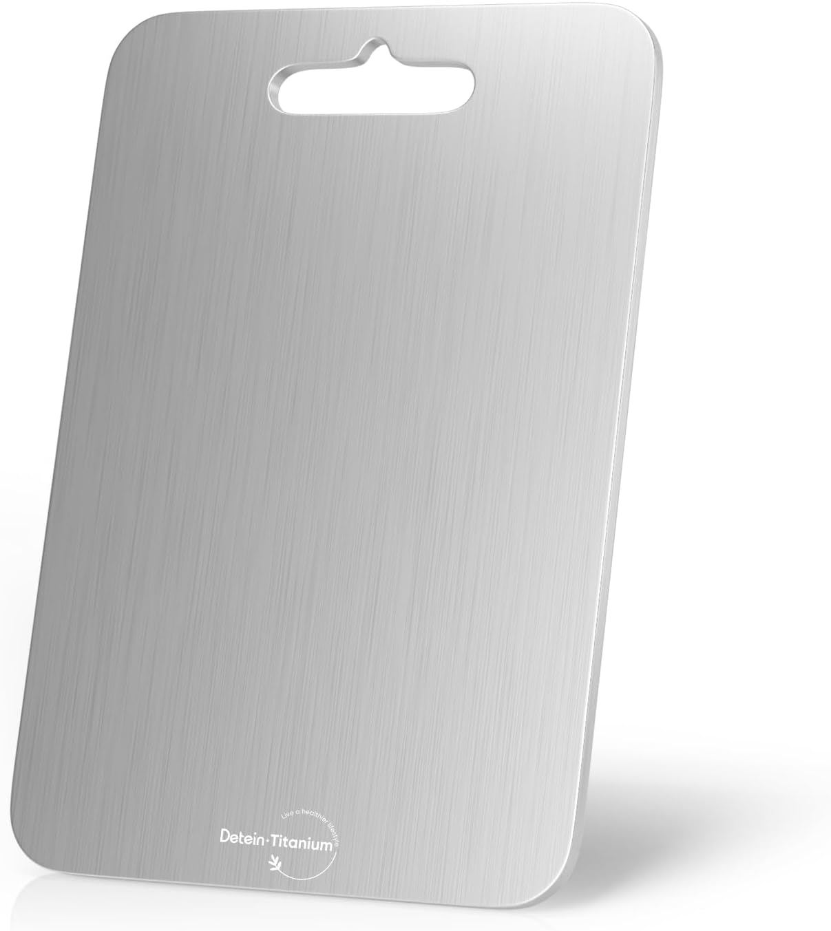 100% Pure Titanium Cutting Board for Kitchen 2mm Thickened, Easy to Clean, Dishwasher Safe, Double-Sided Chopping Board for Meat, Veggies, Fruits, Camping, Housewarming Gift (11.4" x 7.87")