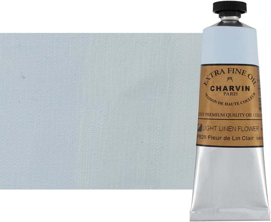 Charvin Extra Fine Oil Paint, Linen Flower Light 60 mL - Triple-Milled, Rich Texture, Poppy Oil-Based, Light-Fast, Handmade, Archival Quality