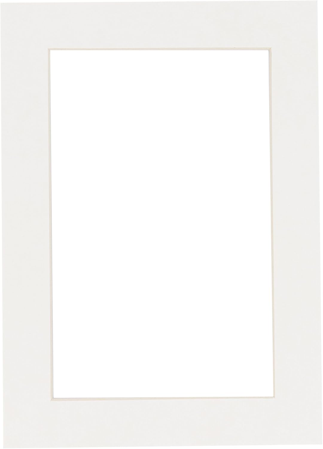 5x7 Mat for 8.5x11 Frame - Precut Mat Board Acid-Free Show Kit with Backing Board, and Clear Bags Textured White 5x7 Photo Matte Made to Fit a 8.5x11 Picture Frame Matboard for Framing, Pack of 1 Mat