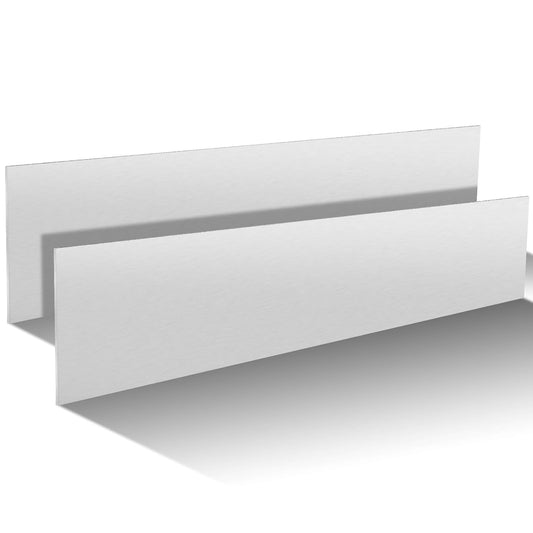 2 Pack 5052 Aluminum Sheet Metal 2" x 12" Aluminum Plate 1/8 (0.125'') Inch Thickness Rectangle Metal Panels for Industry Crafting Handcraft DIY Projects