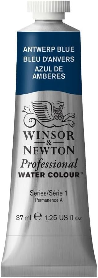 Winsor & Newton Professional Water Colour Paint, 1.25-oz Tube, Antwerp Blue