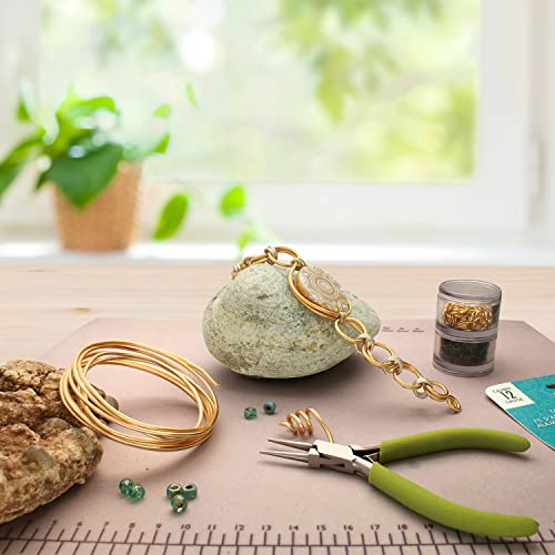 The Beadsmith Wire Elements Craft Wire – Tarnish Resistant, Soft Temper, Round, Rose Gold Color – 1.6mm, 14 Gauge, 10 Foot Spool – Jewelry Making, Wire Wrapping, Floral, & Other DIY Crafts