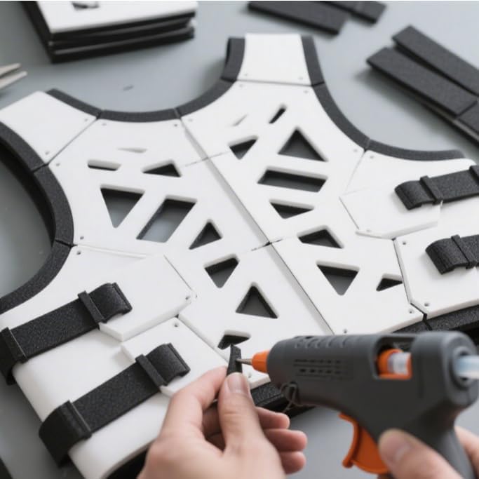 AMZQNART 2Pcs EVA Foam 3mm, Cosplay Foam 16x59 inch White, High Density 90 kg/m³, for Craft Projects Cosplay Costumes, Fake Weapons, Decorations, Christmas, Easter, Thanksgiving, etc.