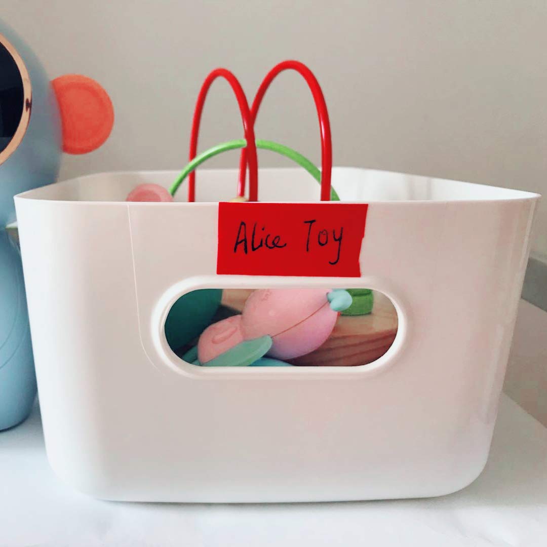 Painters Tape, 1" x 60 yd (120 Yards Total), 2 Rolls - Red Painting & Masking Tape - Multi Surface Use - 14 Day Clean Release Trim Edge Finishing Tape