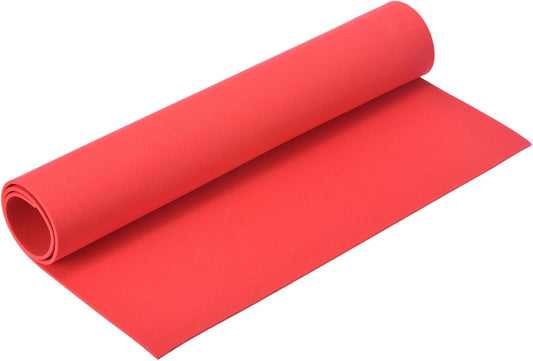 MECCANIXITY Foam Sheets Crafts 19x12 Inch 1mm EVA Craft Foam Paper Foam Sheets for Crafts Projects DIY Cosplay Modeling, Dark Red