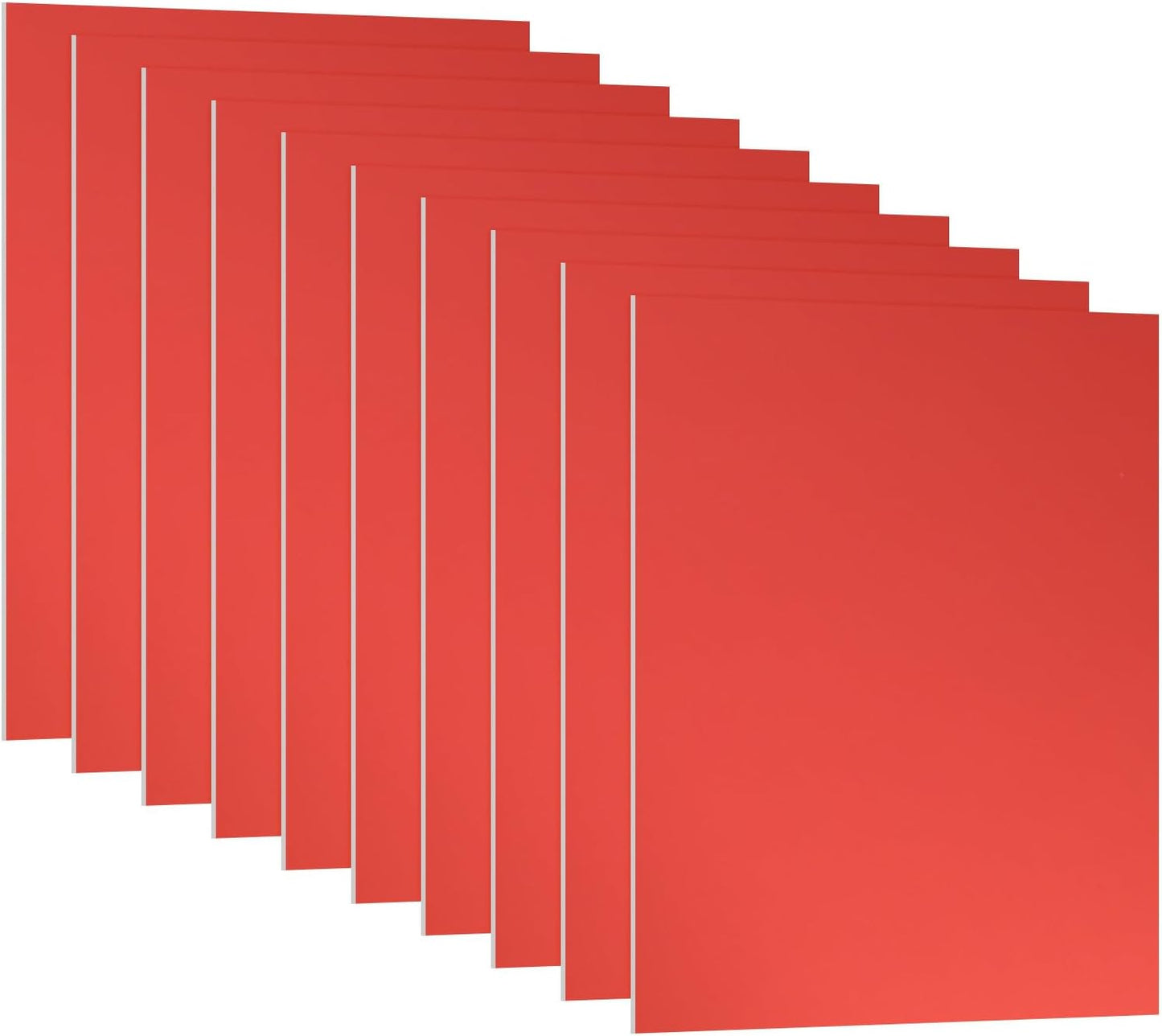 PATIKIL 3.3x2.1x1/32inch Anodized Aluminum Sheet, 10Pcs Metal Rectangle Aluminum Plate 0.8mm Thick Engraving Blanks for Laser Engraving DIY Decorative Crafting Home Decoration, Red