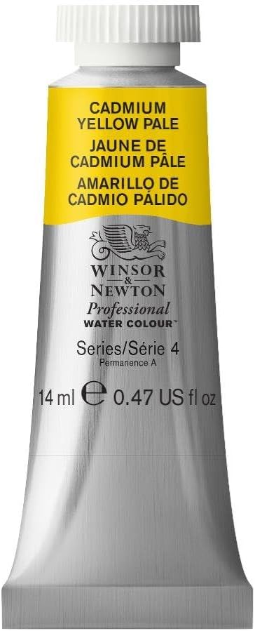 Winsor & Newton Professional Water Colour Paint, 0.47-oz Tube, Cadmium Yellow Pale