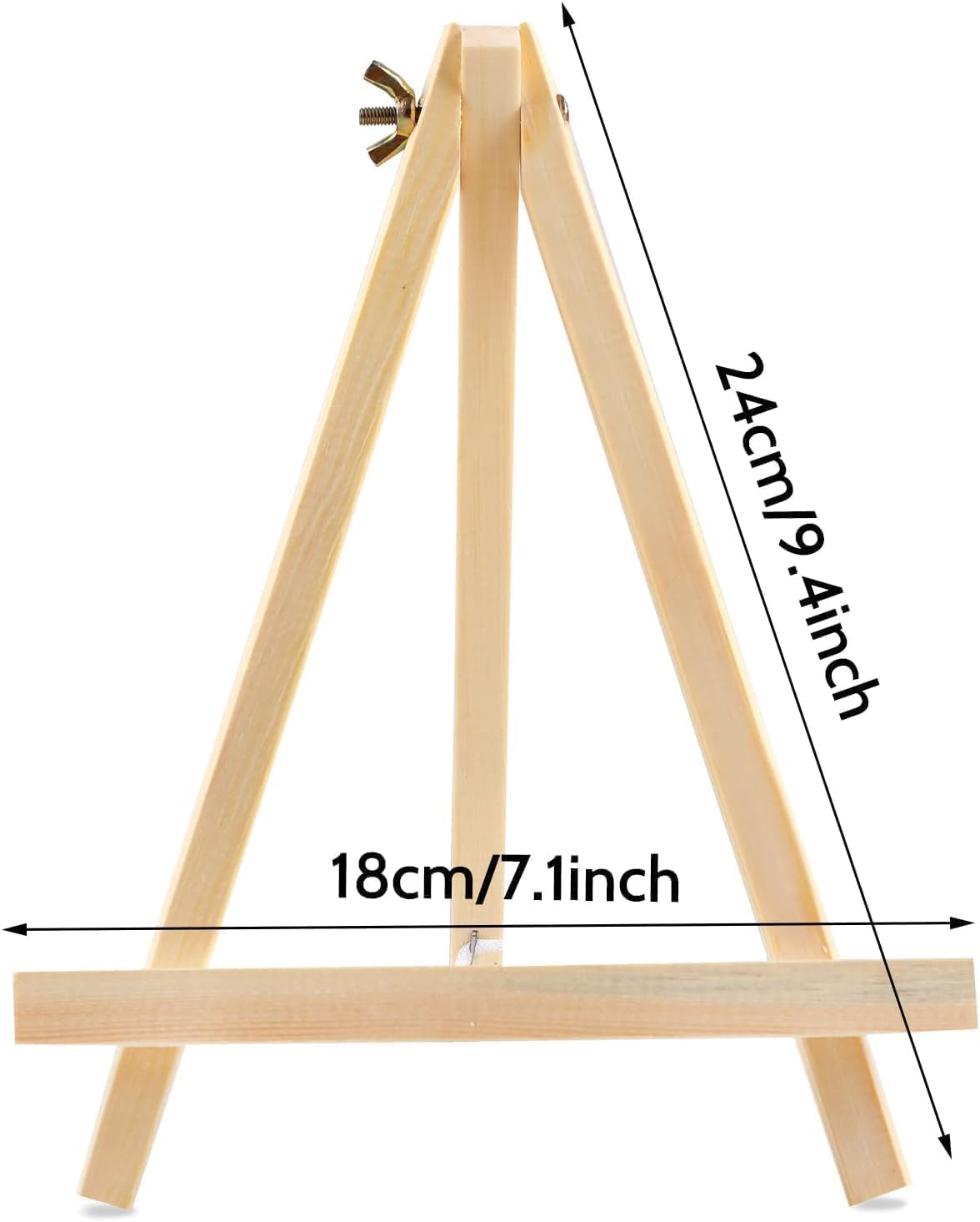 14 Pack 9 Inch Wood Easel, Painting Party Easel, Kids Student Tabletop Easels for Painting, Portable Canvas Photo Picture Sign Holder Tripod Painting Easels for Art & Crafts