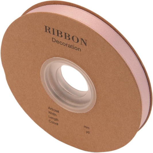 Double Side Satin Ribbon, Continuous 20 Yards,Use for Craft Bows Bouquet, Gift Wrapping, Wedding Decoration, Floral Arrangement (Pink Purple, 3/8 inch)