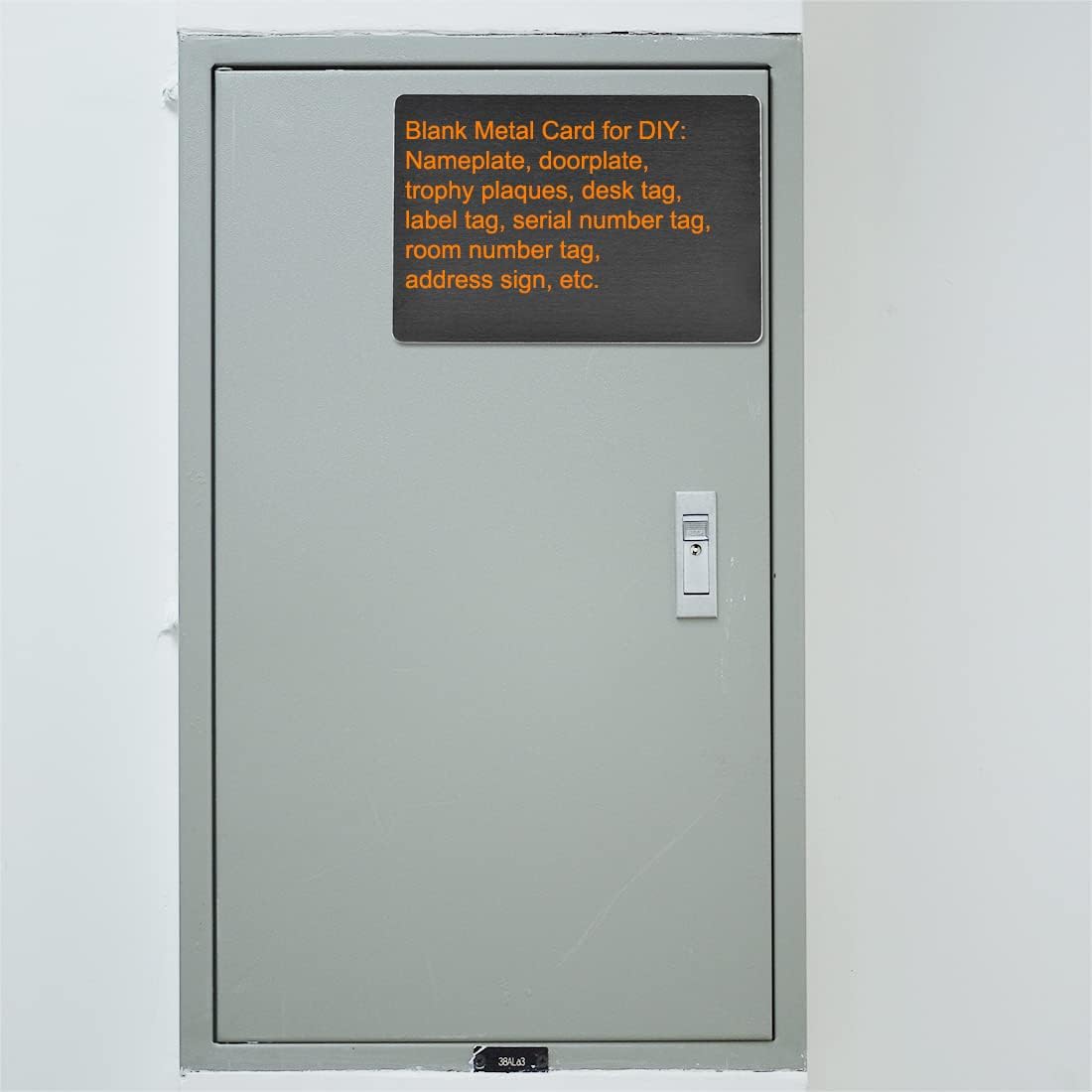 uxcell Blank Metal Card 66x45x1mm Anodized Aluminum Plate for DIY Laser Printing Engraving Black 5 Pcs