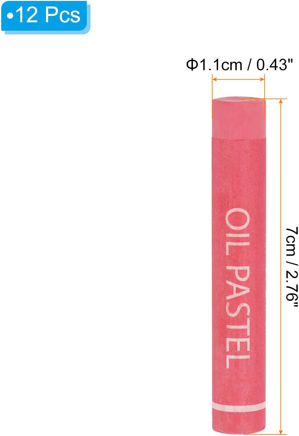 PATIKIL Red Plum Oil Pastels, 12Pcs Soft Oil Crayons Creamy Pastels Stick Art Supplies for Art Painting Drawing Blending Graffiti for Artists Beginners