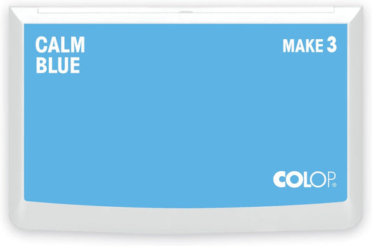 COLOP Make Series, Ink Stamp Pads, with Non-Toxic Premium Ink, Water-Based Acid-Free (Calm Blue, Make 3-3-1/2" x 6-1/4")