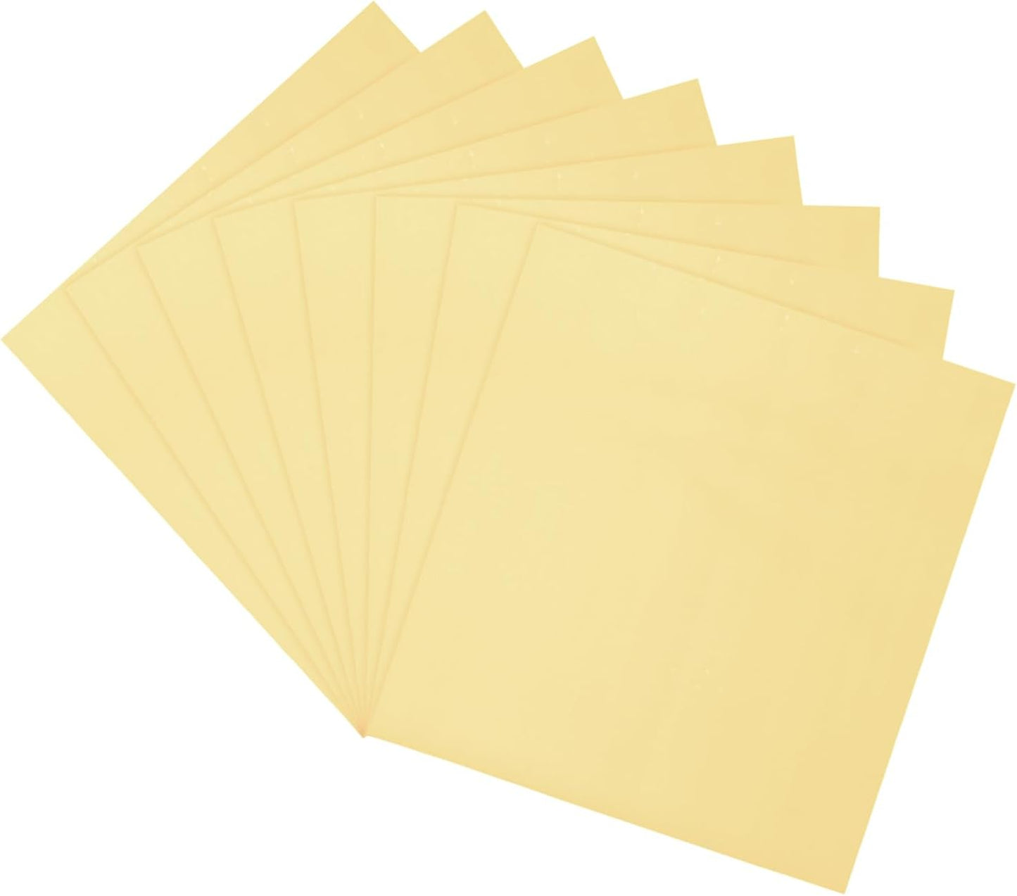 MECCANIXITY 50 Pack Toner Reactive Foil ,Deco Foil Transfer Sheets 8.5"x11" A4 Hot Foil Paper for Laser Printer Scrapbooking Heat Transfer DIY Craft,Golden