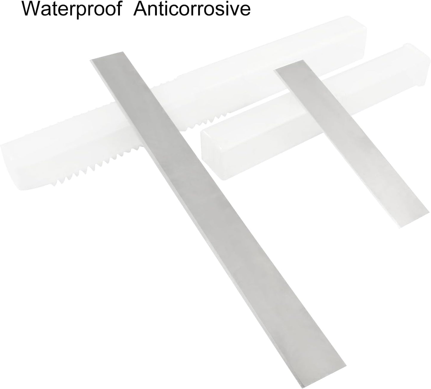 Litoexpe 5pcs Polymer Clay Cutters, Carbon Steel Clay Slicer Blade Set, Flexible Polymer Clay Cutting Slicing Tools for Clay DIY, Sculpting Modelling （Straight and Wave）