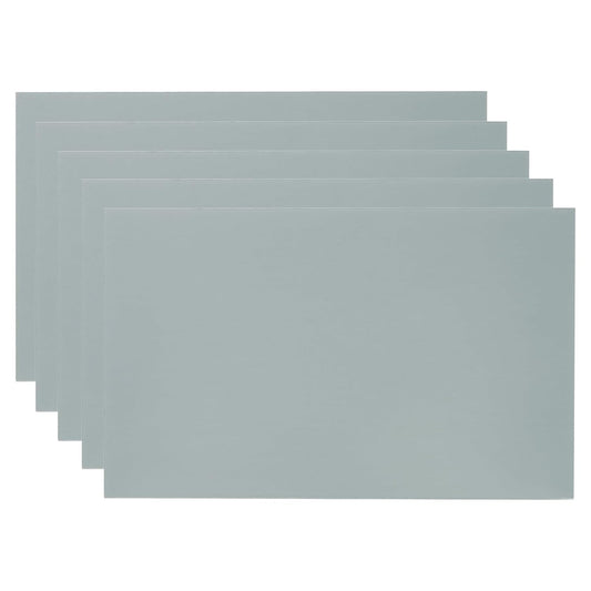 PATIKIL 6x10 Inch Anodized Aluminum Sheet Metal, 5Pcs Laser Plates Engraving Blanks 0.5MM Thin Rectangle for Crafting DIY House Laser Engraving, Gray