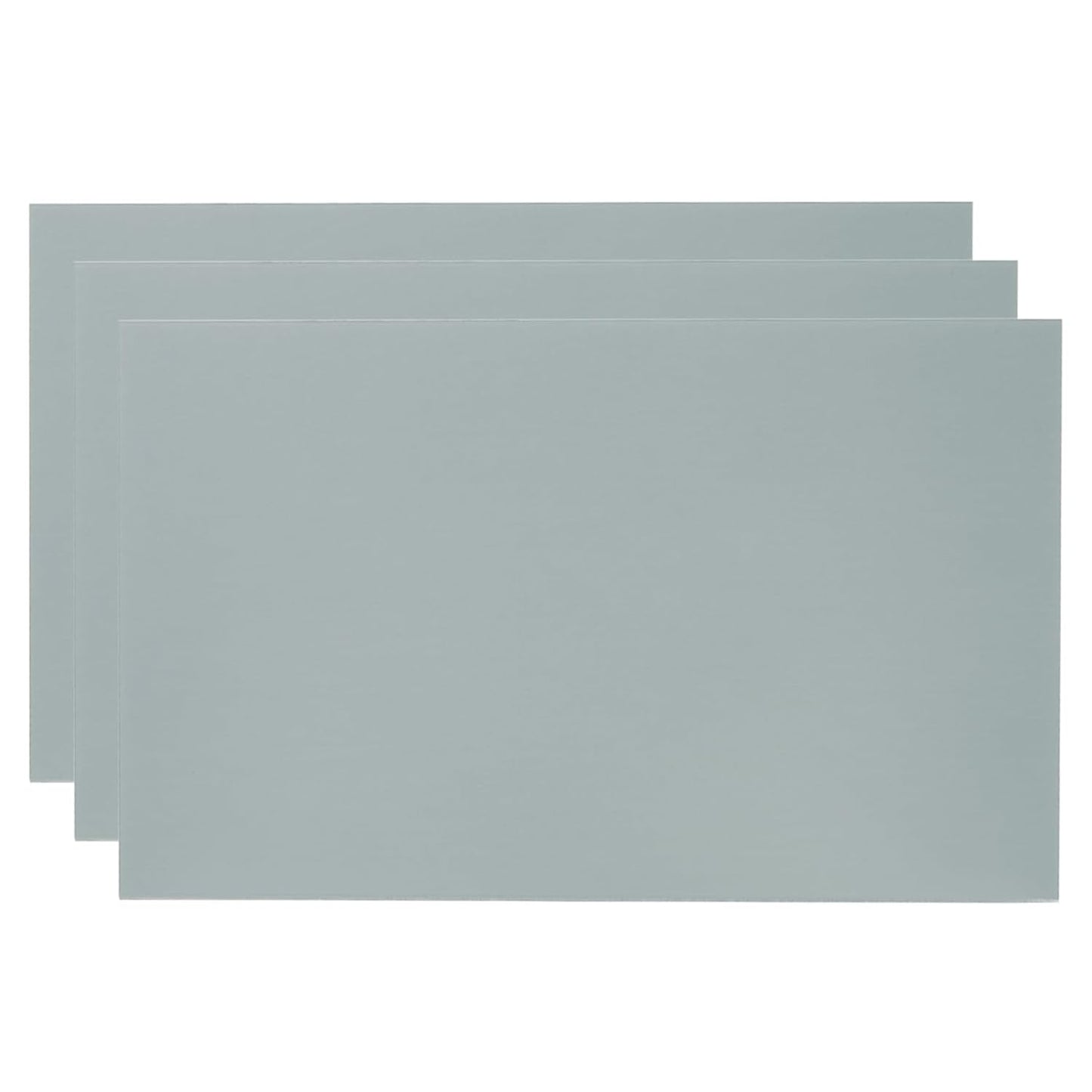 PATIKIL 6x10 Inch Anodized Aluminum Sheet Metal, 3Pcs Laser Plates Engraving Blanks 0.5MM Thin Rectangle for Crafting DIY House Laser Engraving, Gray