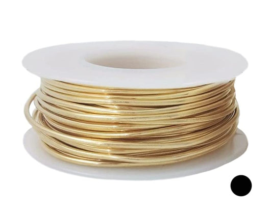 18 Gauge, Jeweler's Brass Wire, Red Brass, Round Dead Soft CDA #230 Alloy Jewelry Grade - 4oz (54FT) by CRAFT WIRE