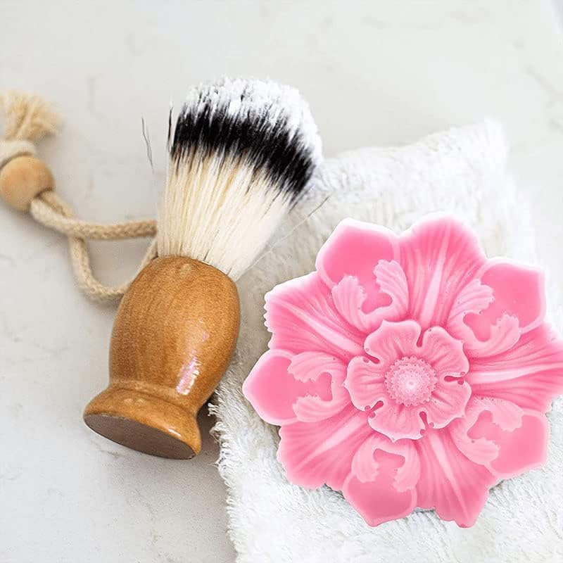 3D Silicone Soap Molds Flower Shape Silicone Mold for Soap Making Soap Bath Bomb Mold Shapes DIY Handmade Decorating Mould Tools