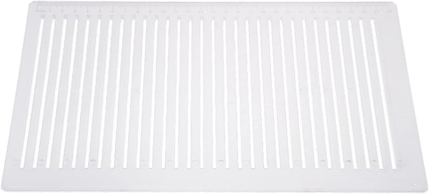 Ciieeo Lettering Stencils Straight Line Stencil Calligraphy Paper Address Stencil for Envelope Small Ruler for journaling Template Ruler Plastic