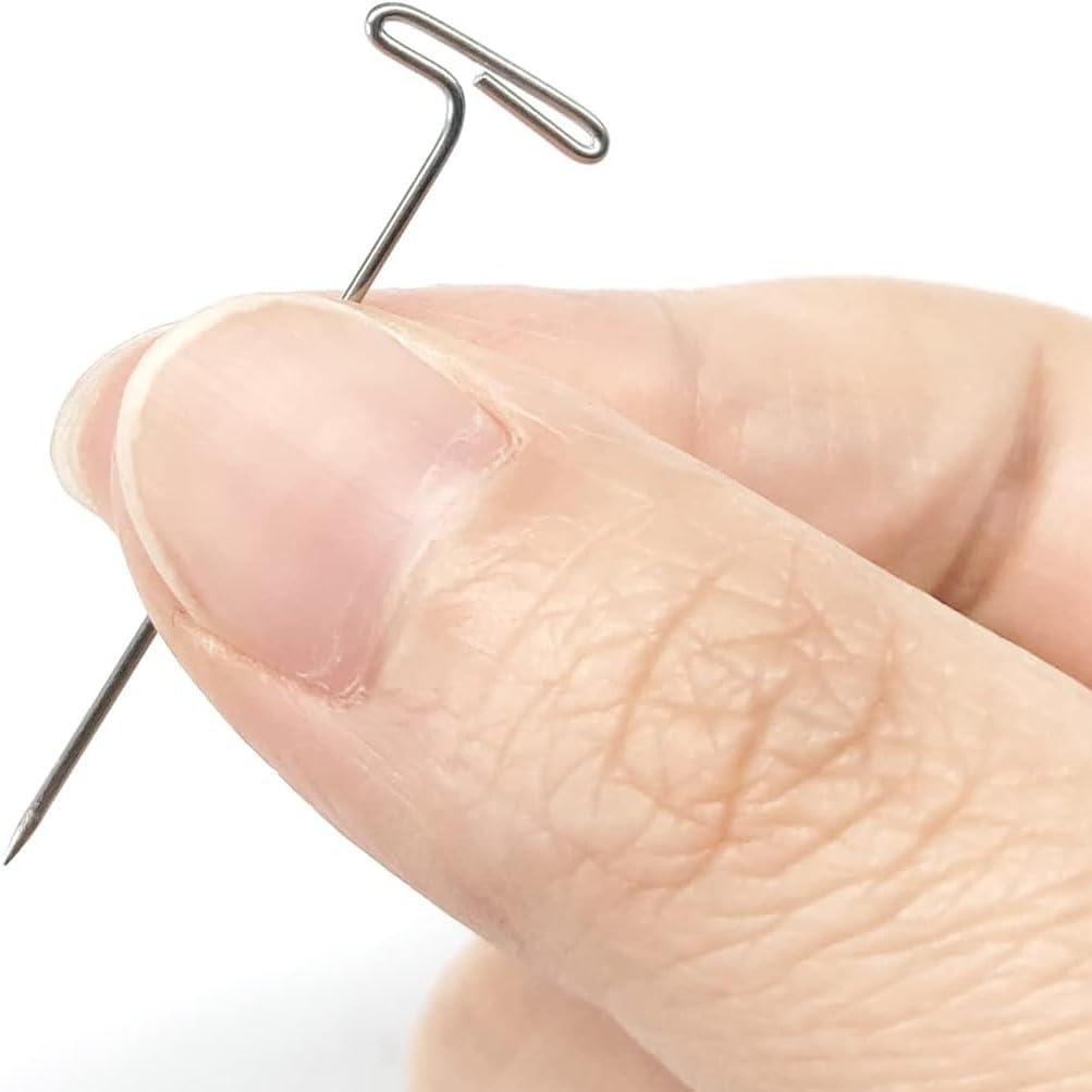 Modern Thimbles | THIK-Grip Series | Small (1) - Medium (1) - Large (1) | Including Flat Head Non-Melting Iron-Over Sewing Pins - 100 Pack - 1.5" Length