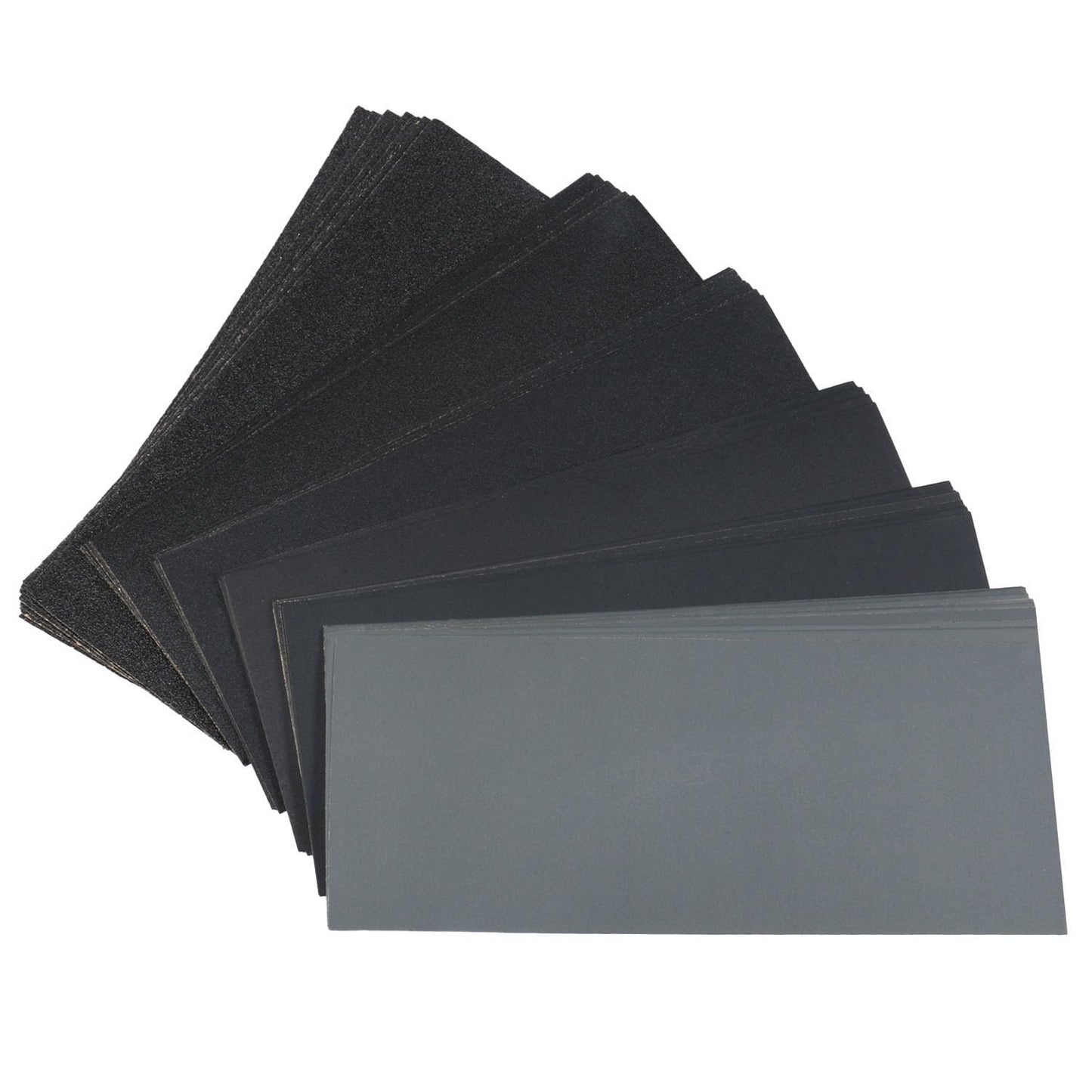 60 Pcs 9x3.6 Inch 8 Grit Mixed Packing Wet and Dry Sandpaper Sheets, Woodworking Furniture/Automobiles/Metal/Lacquer Polishing Sanding Sheets，80/150/320/600/1000/1500 Grit