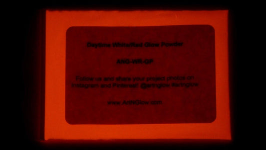 Glow in The Dark Pigment Powder - Neutral and Fluorescent Color for Art Painting, Fine Art, Nail Art Paint, and DIY Crafts - Long Lasting, 10+ Color Options - Neutral Red - (60 Grams/ 2.12 oz)