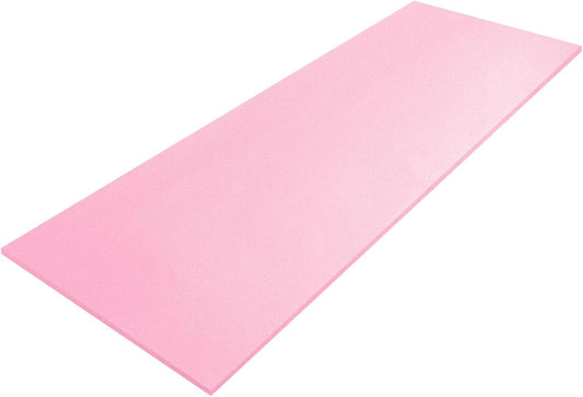 Amylove Polyurethane Foam 24" x 72" High Density Cushion Upholstery Foam Sheet for Seat Replacement DIY Projects Chairs Headboards Sofas Home(1/2" x 24" x 72",Pink)