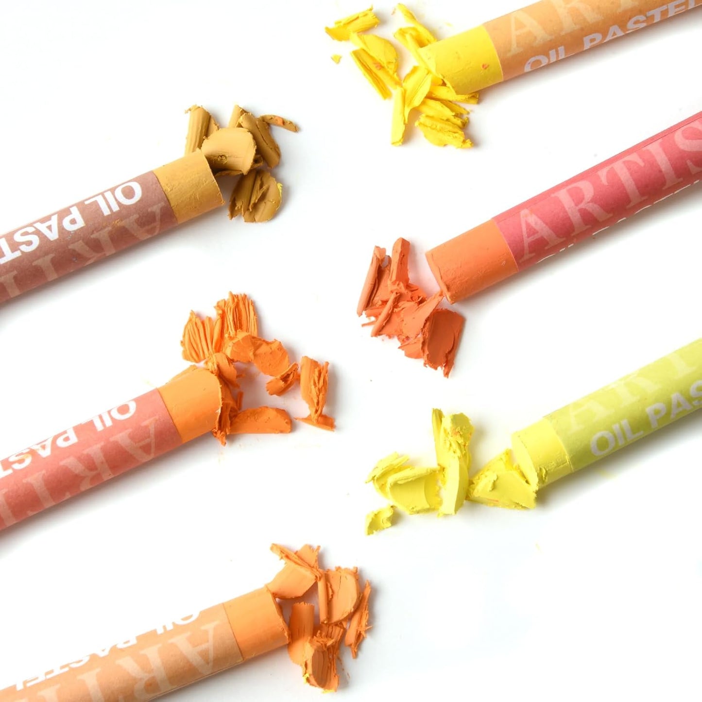 qianshan Soft Oil Pastels Set of 12 Colors,Non Toxic,Soft Texture Vibrant and Creamy Oil Crayons Pastels Art Supplies For Professional Artists Beginners Drawing.Orange&Purple