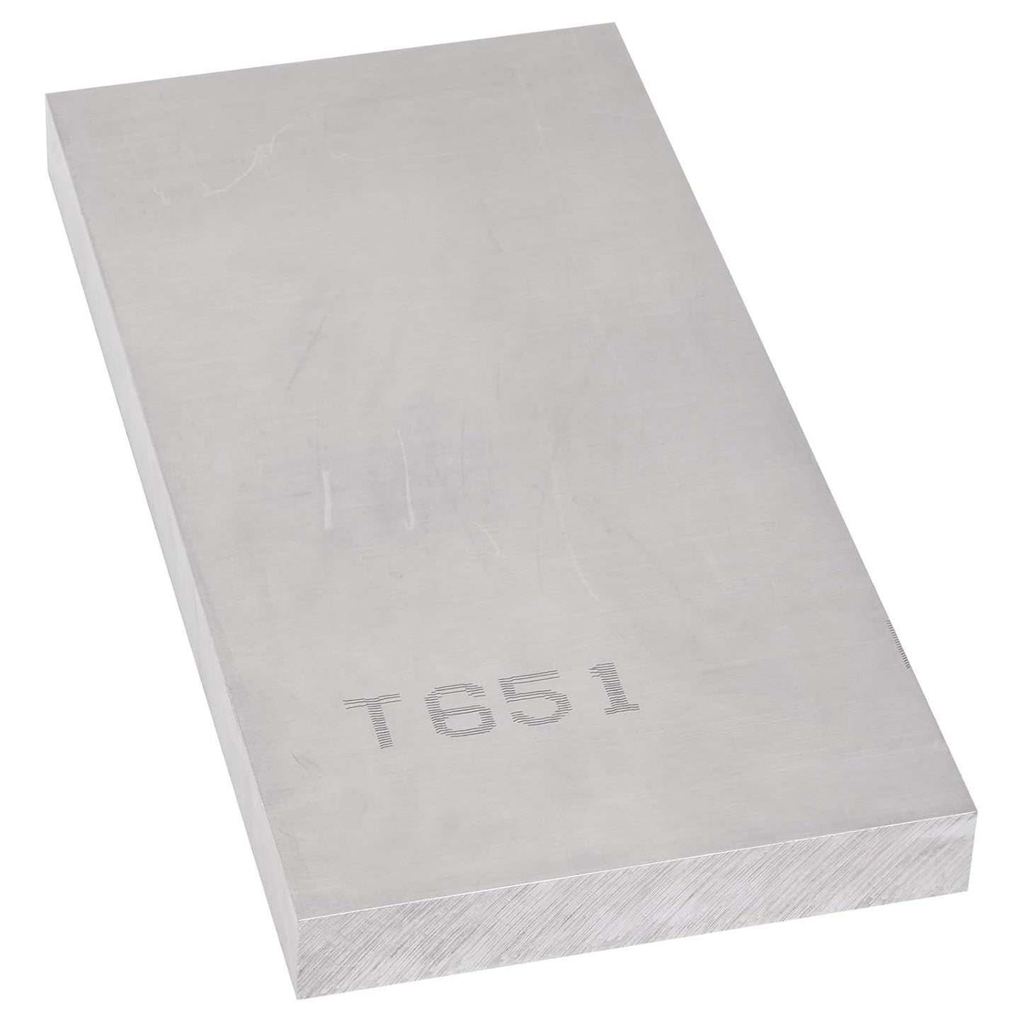 6061-T651 Aluminum Sheet 6 x 12 x 1Inch (25.4MM) Flat Plain Thickened Aluminum Plate with Protective Film, Industrial Grade