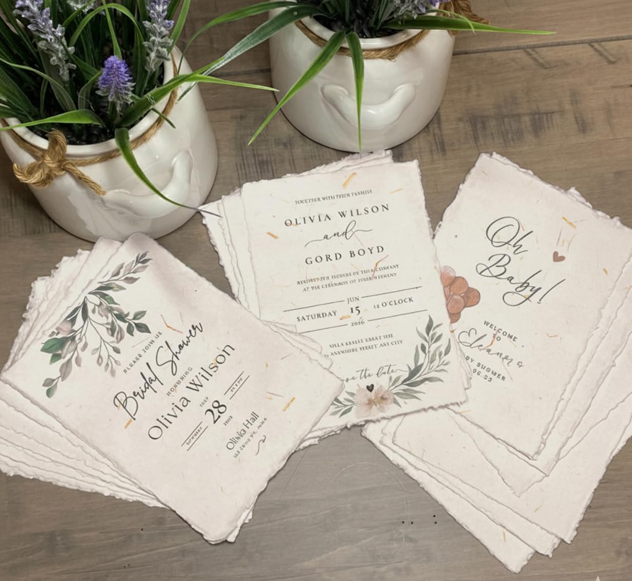 Wanderings Cream A5 Handmade Deckled Edge Cotton Paper - Cold Pressed Texture - Paint, Watercolor, Writing, Printer, Cards, Invitations, Menus, Arts and Crafts. 50 Pack 150gsm - 5.8" x 8.3"