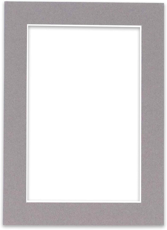 5x7 Mat for 8.5x11 Frame - Precut Mat Board Acid-Free Charcoal 5x7 Photo Matte Made to Fit a 8.5x11 Picture Frame, Premium Matboard for Family Photos, Show Kits, Art, Picture Framing, Pack of 1 Mat