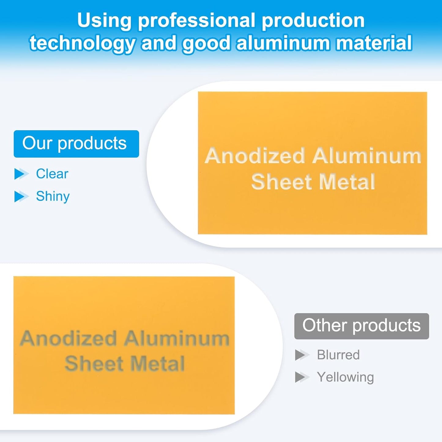 PATIKIL 2.1x3.3 Inch Anodized Aluminum Sheet Metal, 15Pcs Laser Plates Engraving Blanks 0.5MM Thin Rectangle for Crafting DIY House Laser Engraving, Yellow