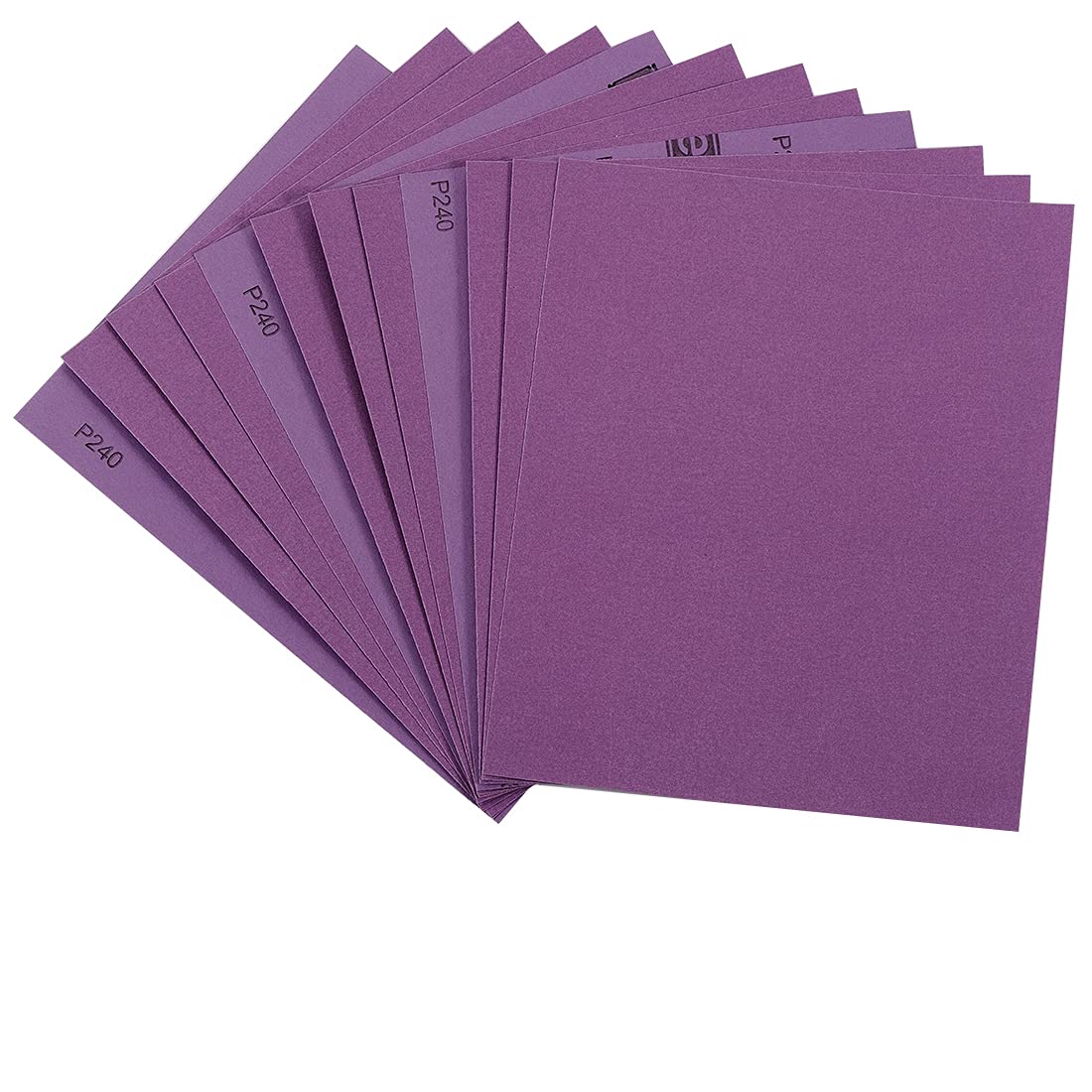 Sandpaper 240 Grit, Wet Dry Sanding Sheets 9 x 11 Inch, Advanced White Fused Alumina Abrasive Sander Paper for Wood Furniture Finishing, Metal Sanding, Automotive Polishing,12-Sheets