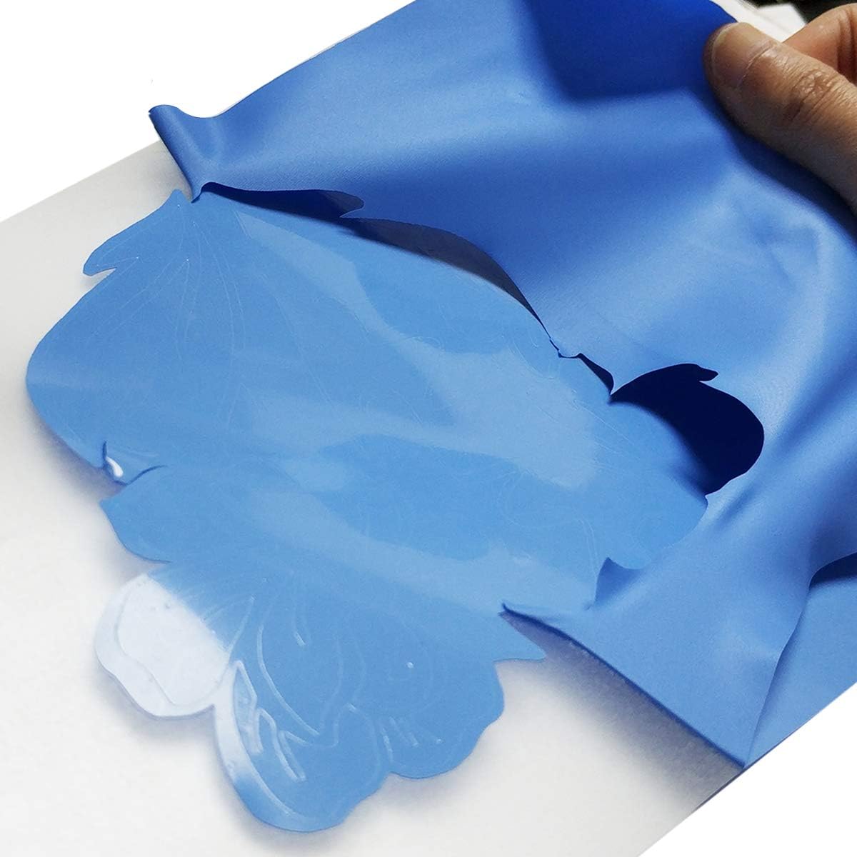 guangyintong Heat Transfer Vinyl Sky Blue HTV Rolls, 12" x 12ft Sky Blue Iron on Vinyl for T-Shirts, Matte Surface Sky Blue HTV Vinyl for All Cutter Machine Easy to Cut & Weed for HTV DIY Design