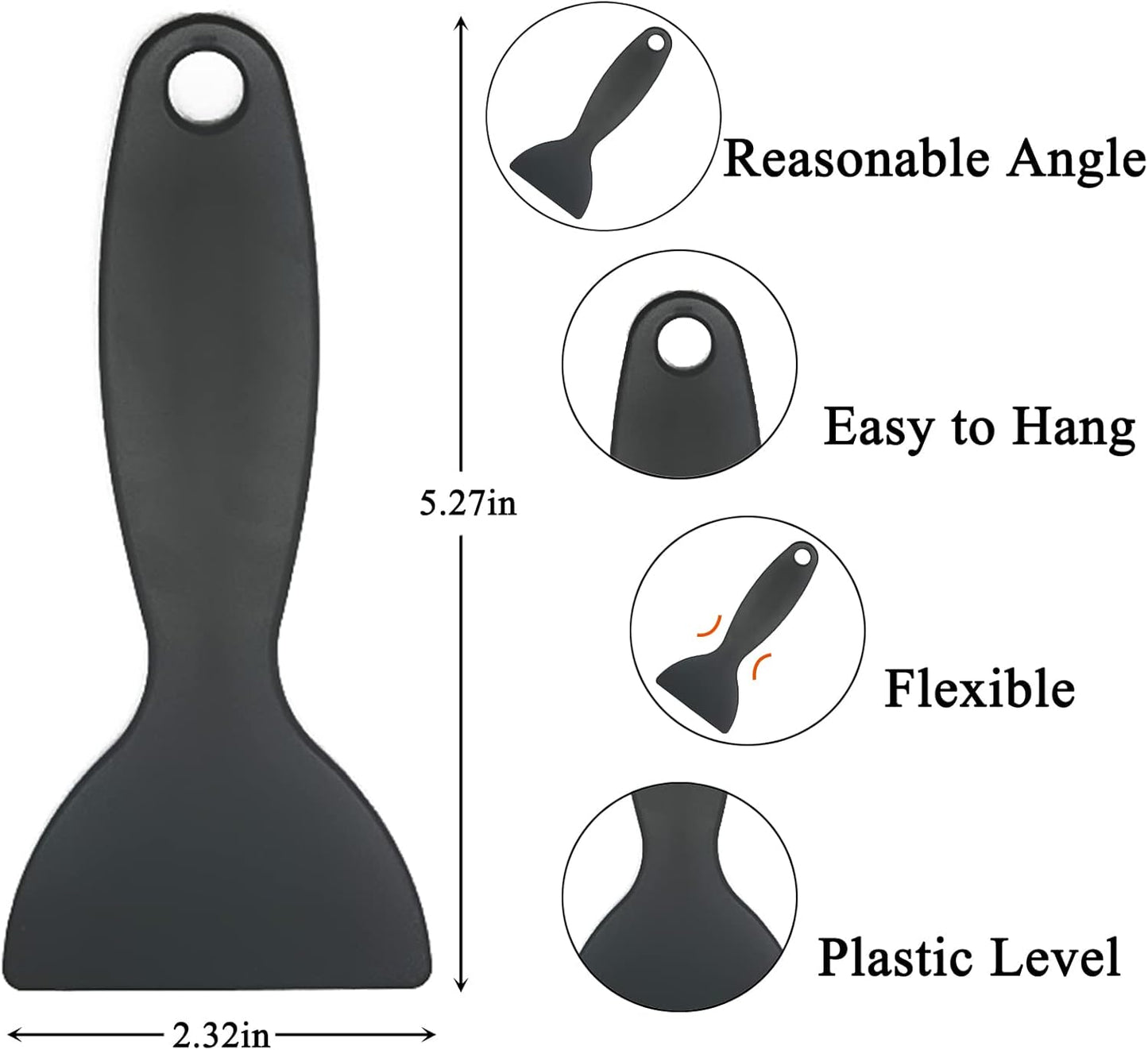 10pcs Plastic Spatula Paint Scrapers, Flexible Resin Scraper Putty Knife Air Bubble Remover Sticker Installation Tool for 3D Printing Resin Removal Spackling Patching Decal