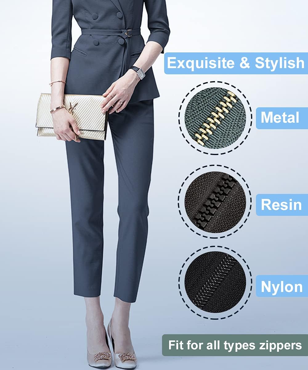 Zipper Repair Kit, Upgraded Zipper Replacement Slider Kit (99 PCS), Include Zipper Pull Replacement, Instant Zippers Plier, Easy Install, Zippers Fix Kit for Jacket Backpack Luggage (3 Sizes #3, 5, 8)