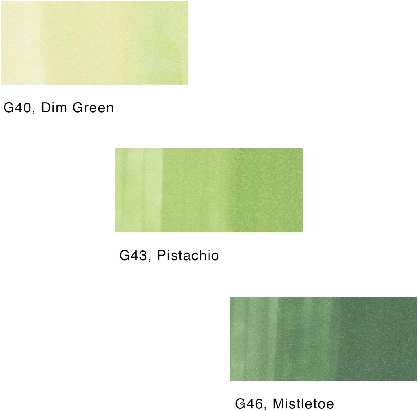 Copic Sketch, Alcohol Markers, Dual Brush Tip Art Marker for Adults, Permanent Ultra Blendable Sketch Markers for Coloring Drawing & Illustration Art - 3pc Set, Color Fusion #5, Green