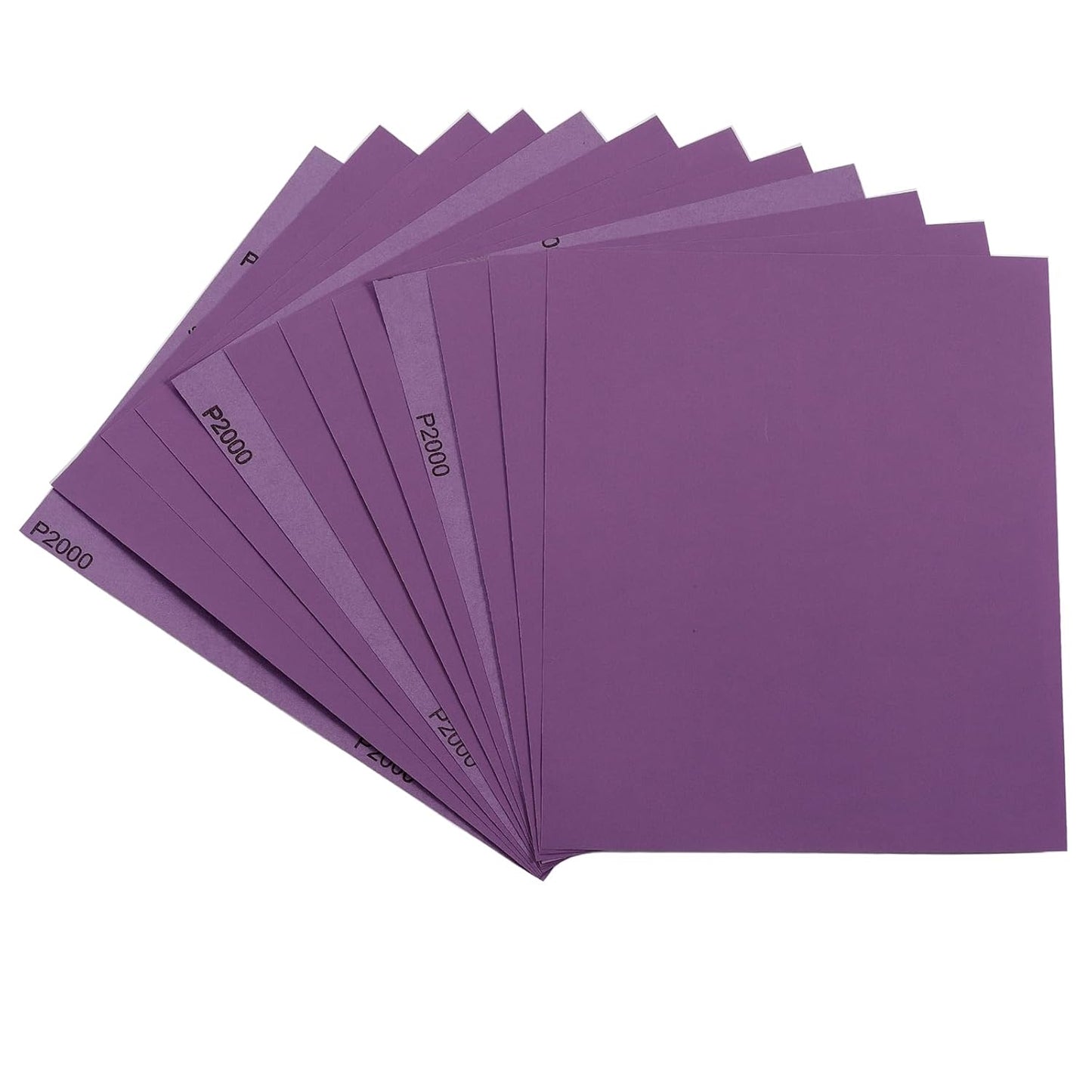 Sandpaper 15Pcs, 2000 Grit Sandpaper, Wet Dry Sandpaper Sheets 9 X 11 Inch, White Fused Alumina Abrasive, Fine Sander Paper for Wood Furniture Finishing, Metal Sanding, Automotive Polishing
