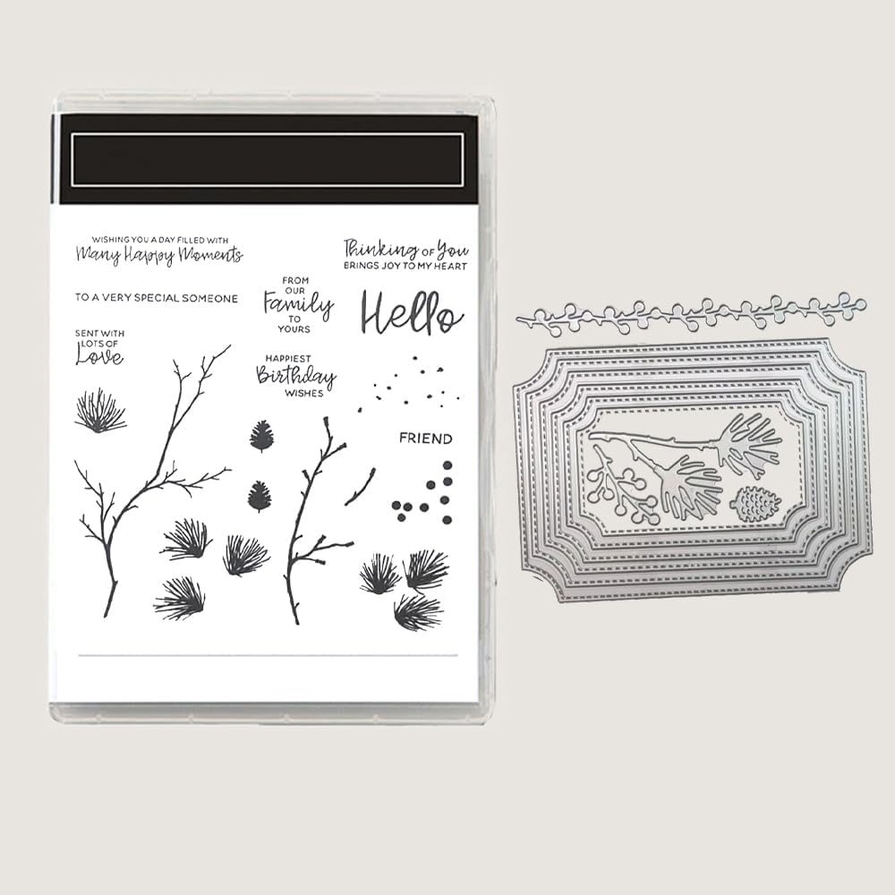 2025-2026 Stamps and Dies for Card Making, Stamps and Dies Set 2025 for Christmas and Halloween, Die Cut DIY Various Festivals Album Scrapbooking Birthdays Greeting Card (M4290)