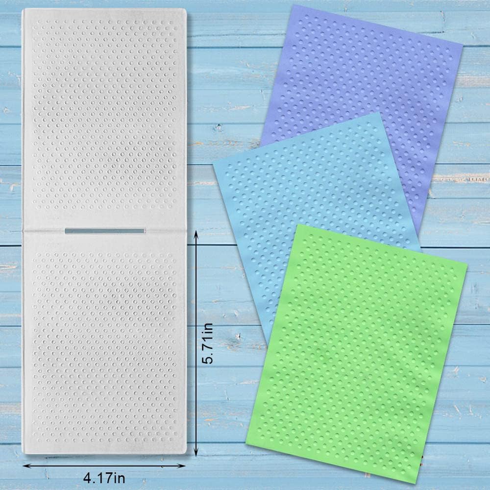 ALIBBON Dots Plastic Embossing Folders for Card Making, Dot Background Embossing Folders for DIY Scrapbooking, Dots Pattern Template Folders for Paper Craft Photo Album Decorations