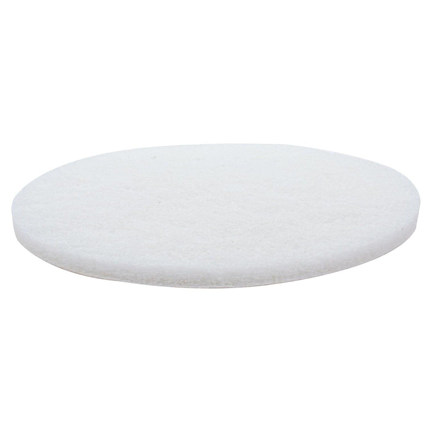 White Buffing and Polishing Pad with Hook and Loop Back | Apply Hard Wax Oils and Stain (20, 3 inch)