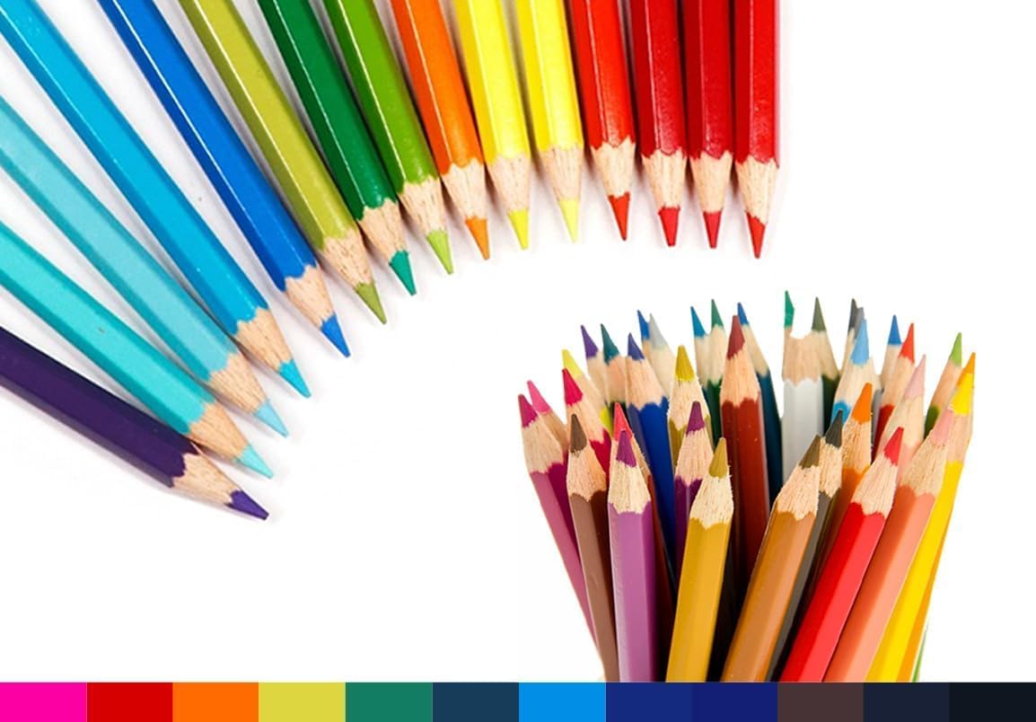 SKKSTATIONERY 50Pcs Colored Pencils,50 Vibrant Colors, Drawing Pencils for Sketch, Arts, Coloring Books, Back to school Christmas Halloween Gifts