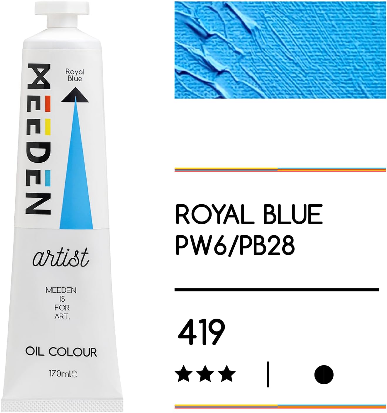 MEEDEN Artist Grade Oil Paint: Royal Blue - 170ml/5.7oz Tube - Professional Art Paints for Canvas Painting