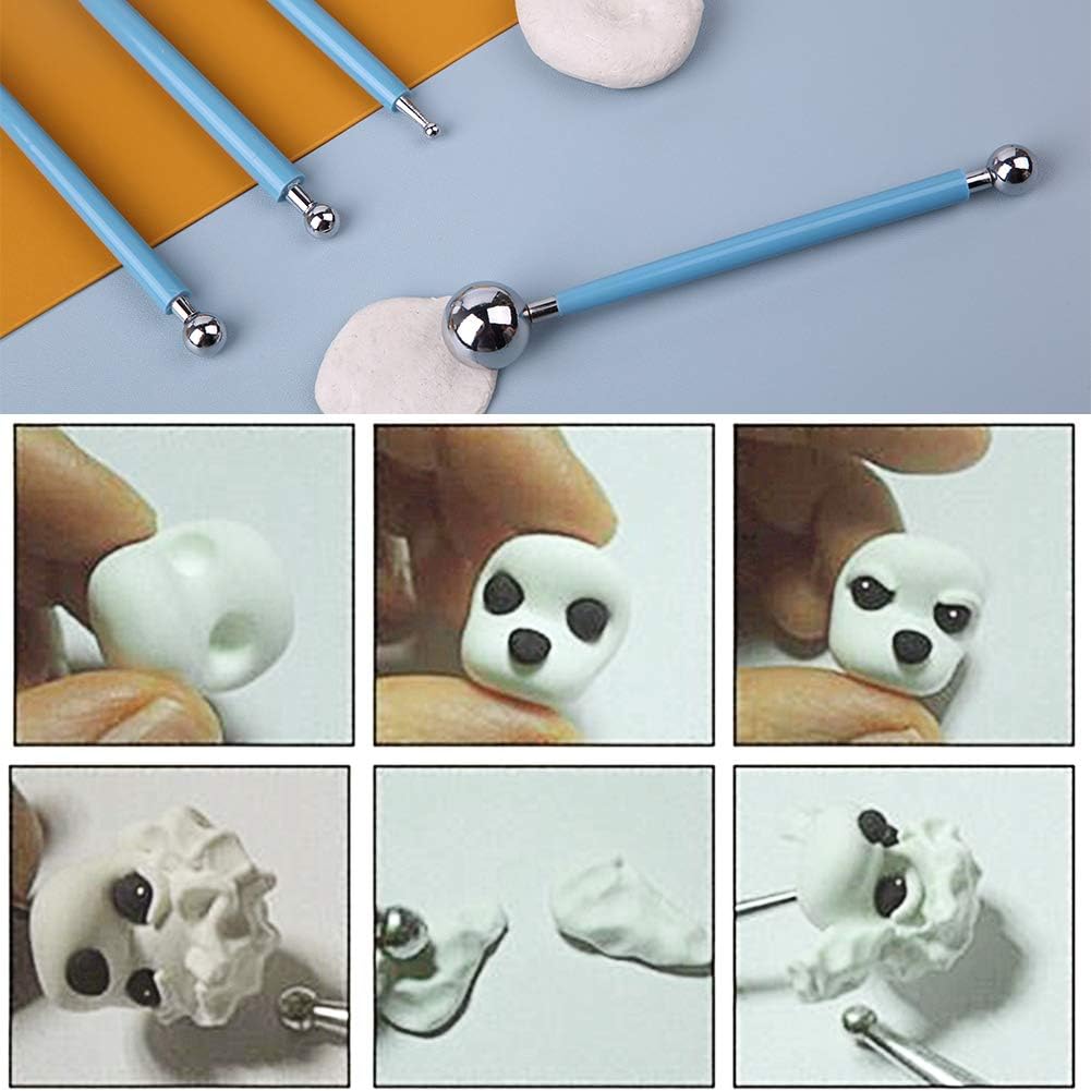 14 Pcs Dotting Tools Ball Styluses with Box, Dotting Tools Set Rock Painting, Pottery Clay Modeling Embossing Nail Art